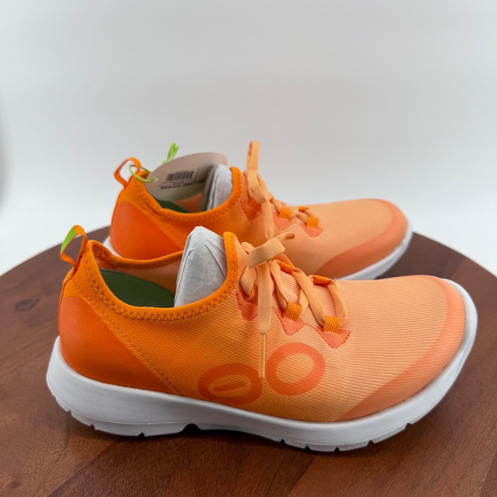 OOFOS OOMG Sport LS Glow Mutare Orange Recovery Comfort Sneakers Women 7